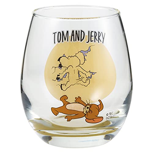

Sun Art Tom and Jerry SAN3581-3 3D Glass, 11.2 fl oz (330 ml), Wall, Made in Japan