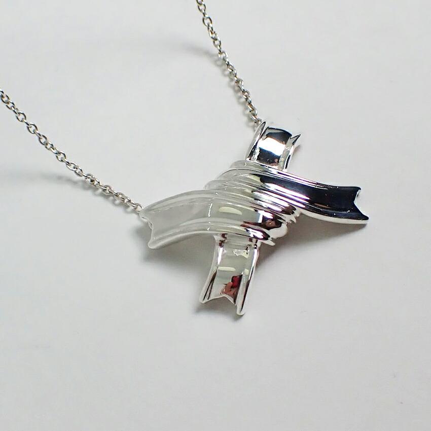 [Used] TIFFANY/Tiffany 925 Vintage Bow Necklace/g468-36