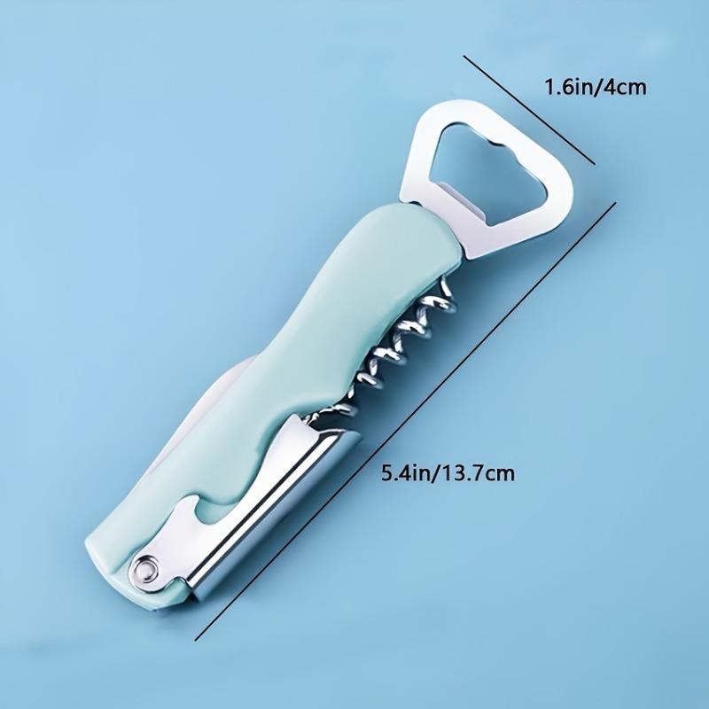 1PC Portable Beer Can Opener Wine Bottle Opener Restaurant Kitchen Tool Birthday Party Supplies Integrated Lid Opener