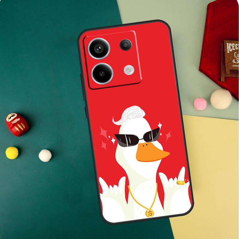 Cartoon Cute Animal Duck Case For Xiaomi Redmi Note 14 Pro 13 12 11 10 15 Pro Plus Redmi 15C 14C 13C 10C 12C 15 Funda