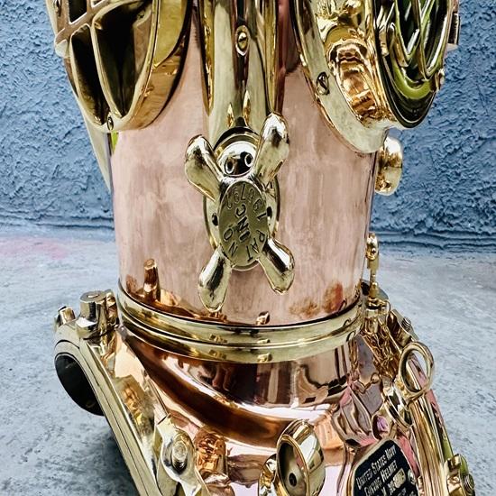 55.88 Cm Copper Brass Diving Helmet U.S Navy Mark V Scuba Divers Helmet