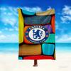 1pc Digital Print Nap Blanket, Chelsea FC Blanket for Home Use, All Season Warmth, Christmas and Valentine's Day Gift Blanket