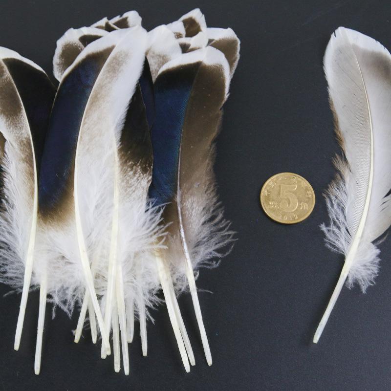 50Pcsdiy Feather Natural Duck Feather Duck Green Feather Jewelry Accessories Craft Decorative Feather Material