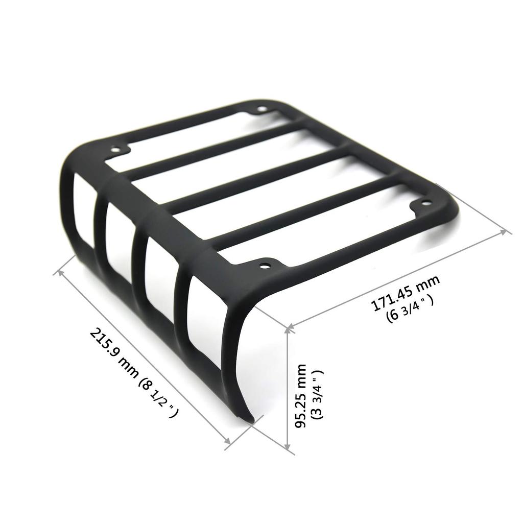 MFC PRO Tail Light Protector Covers for Wrangler JK Stainless Steel (2 Pieces) JK/Unlimited (2007-2017),