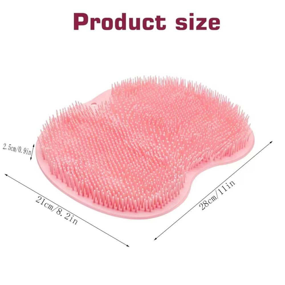 Non-Slip Suction Cups Foot Scrubber Wall Mounted Exfoliating Bath Wash Pad Tired Feet Relief