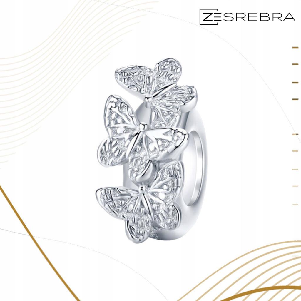 Butterfly Charms 925 Bead S925 Pendant Zircons Beads Butterfly