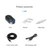 Bluetooth-compatible Receiver Wireless  Adapter 3.5mm Aux Handsfree with Mic Music Receiver Support Voice Broadcast