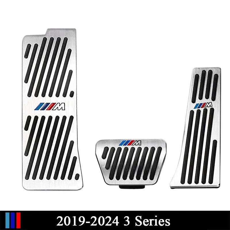 ITTH1 3 Pcs Brake Throttle Pedal Set for BMW 3 Series 2005-2025 Yeas E90 F30 G20 Stainless Steel Rubber Anti-Slip Pedal Car Accessorie