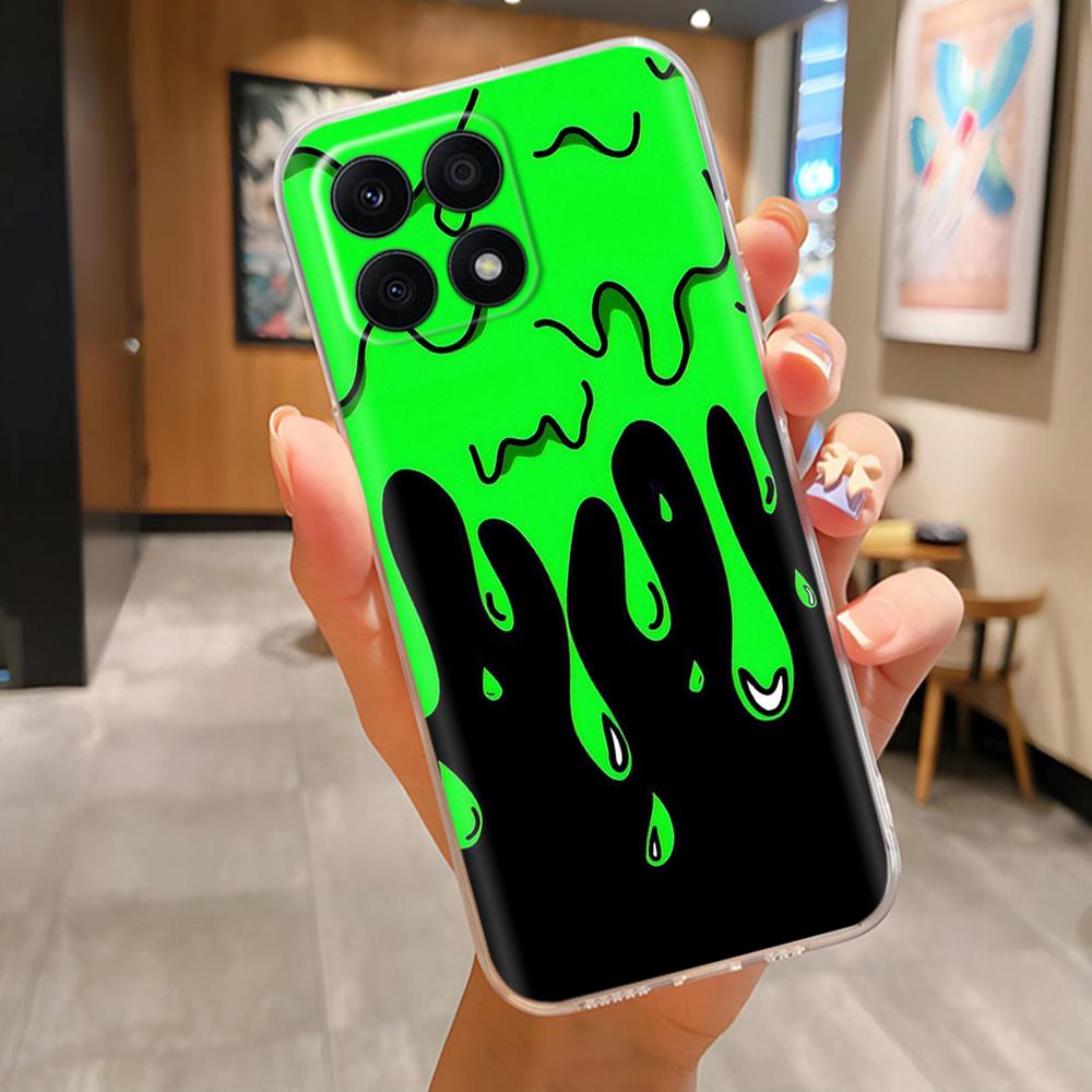 For Honor X8b X8a 4G LLY-LX1 LLY-LX2 CRT-LX1 Cute Cartoon Painted Phone Cover TPU Soft Clear Silicone Case On Honor X8a 4G Mask