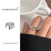 Lan Zhi Smiling Face 925 Sterling Silver Korean-Style Adjustable Ring for Women