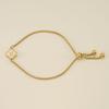 Stainless Steel Shell Clover Letter Bracelet Unique Design Fashionable Wrist Jewelry for Women