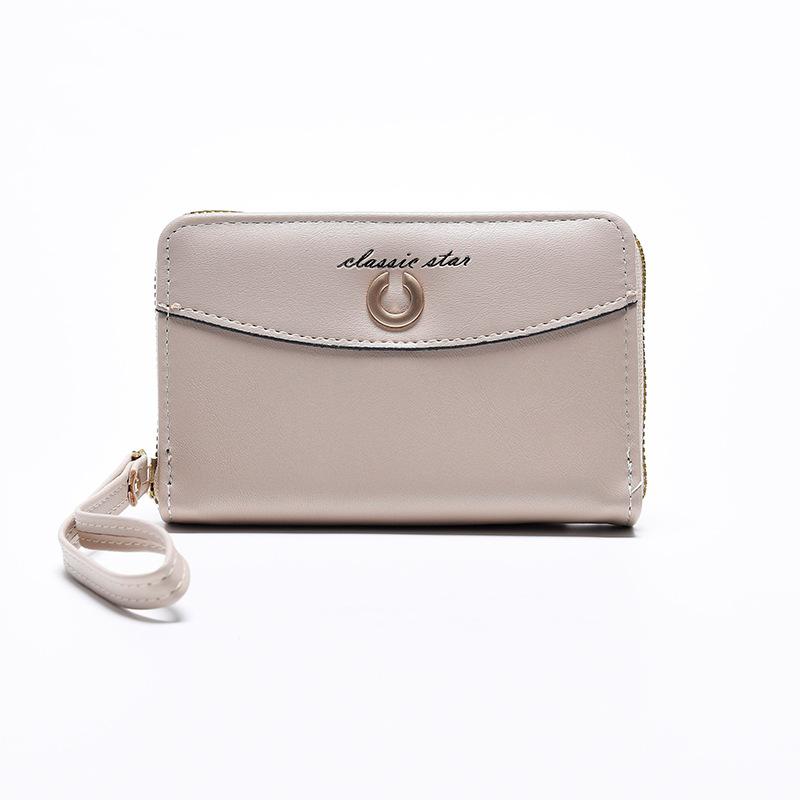 

Новая женская сумка для мелочи, студенческая, однотонная, простая, карман для карт, многофункциональная сумка-клатч, кошелек большой вместимости хаки