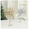 Christmas Tree Star Topper Glowing Snowflake Pendant Xmas Tree Topper Christmas Festival Supplies Xmas Decorations Ornaments