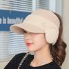 Lamb wool thermal cap women's winter thickened baseball cap cold cycling plush ear protection wool cap