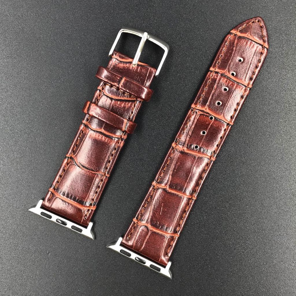 Mayitr Crocodile Texture Cinturino cinturino in vera pelle per Apple Watch  Series 38/42mm acquista in modo economico — spedizione gratuita, recensioni  reali con foto — Joom