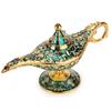 Vintage Magical Legend Aladdin's Genie Lamp for Home/Wedding, Collectible Fancy Rare Classic Arabian Costume Props Lamp Pot