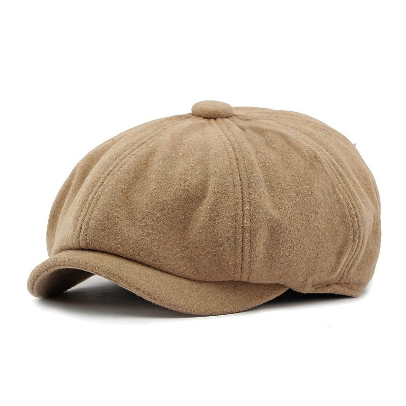 Autumn and winter woolen beret Elastic 55-60cm combo color hat