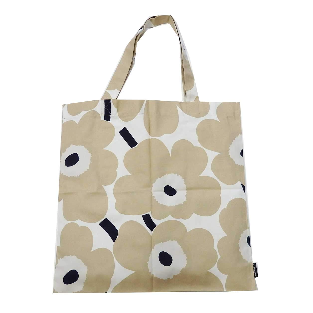 

Pieni Unikko Tote Bag Blue PIENI UNIKKO [Marimekko] Beige/Dark 66915-185 [Item] бежевий
