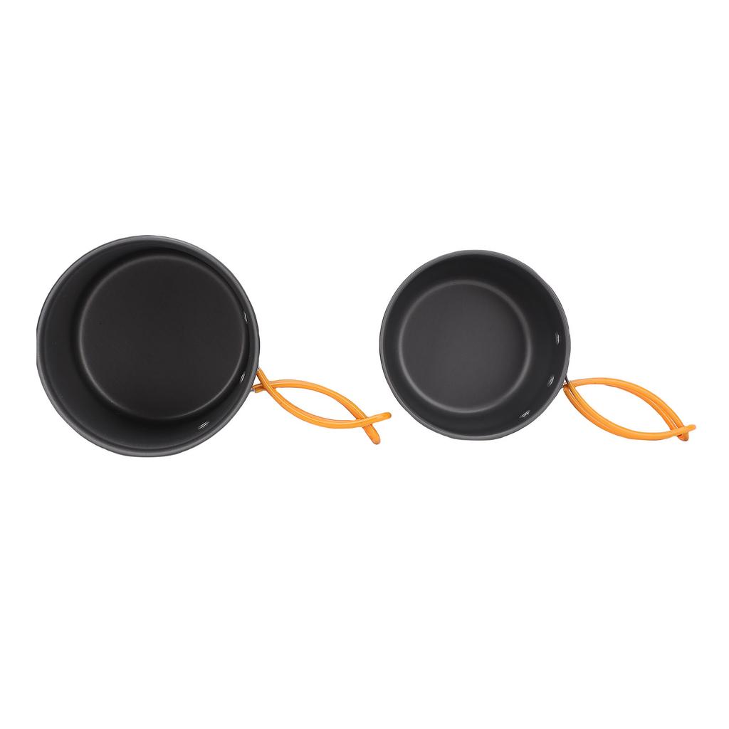 Camping Cookware Kit Aluminum Alloy Camping Pots Portable Picnic Stove Cookware Set for 1 2 People