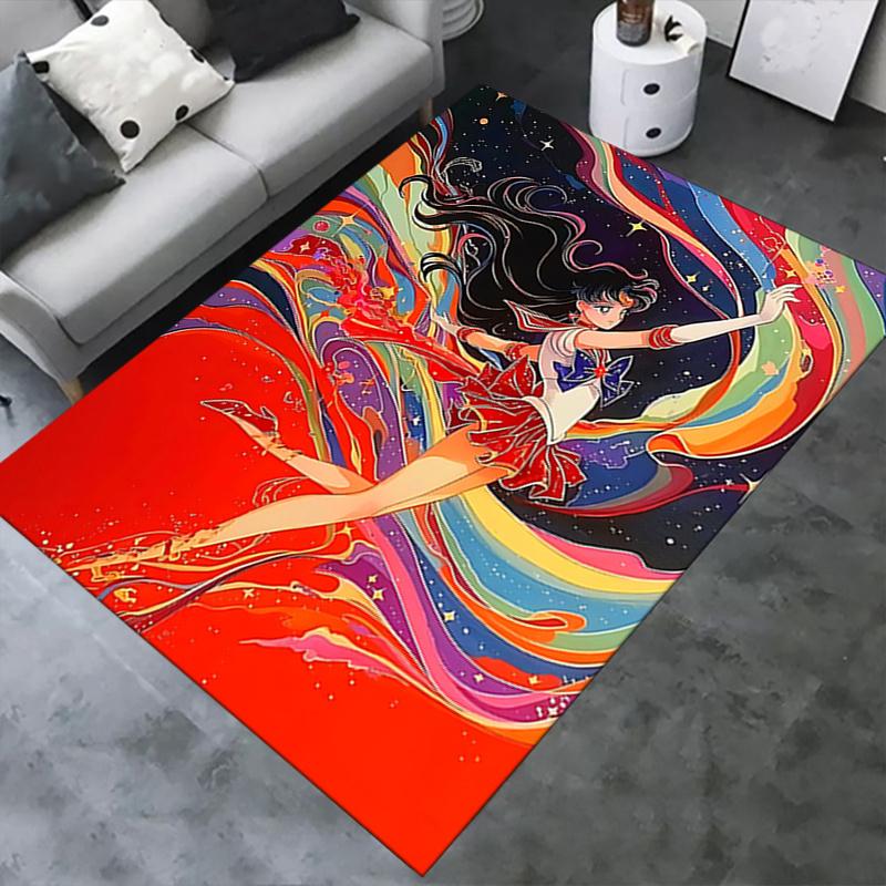 Sailor Moon Chair Mat: Office Carpet, Oversized Rug for Home Decor, Sofa Mat, Desk Pad Perfect Gift