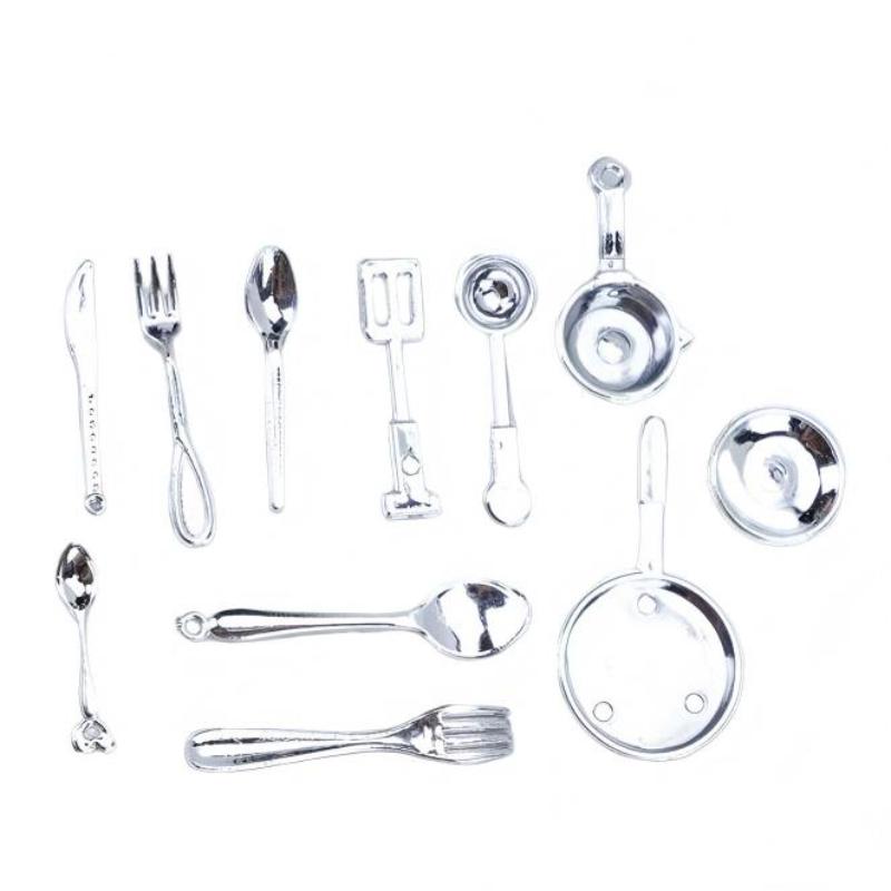 

Dollhouse Mini Kitchen Utensils Tableware Set Dollhouse Simulation Cookware Toys Dollhouse Kitchen Scene Decor Pretend Play Toy