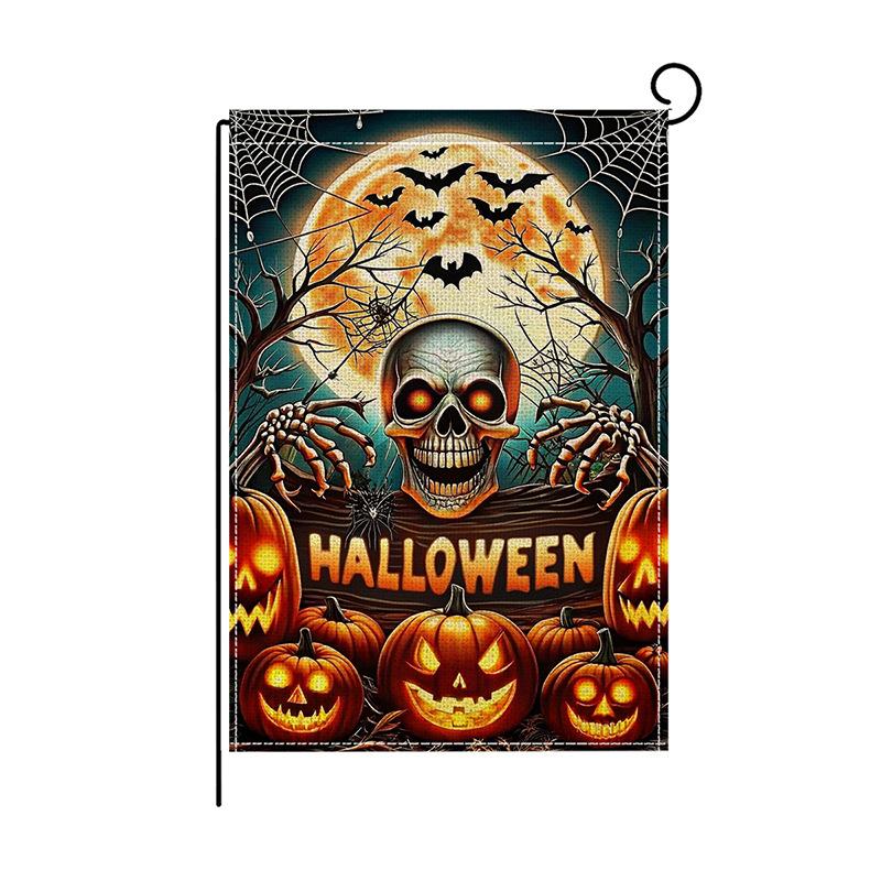 Panno Sfondo HalloweenBandiere da Giardino Striscioni Distici Giorno dei Morti Bandiere Atmosfera Festa Bar