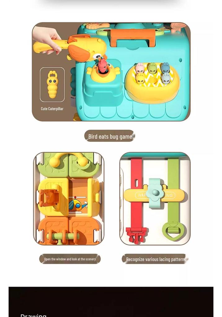 Montessori Busy House: Early Education Toy for Fine Motor Skills Development