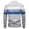 Männer Patchwork Pullover Pullover Baumwolle Casual Zipper Mock Neck Pullover für Männer Neue Winter Mode Warme Pullover für Männer