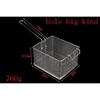 Stainless Steel Fry French Fries square Basket Kitchen Colander Mesh Strainer Net punching chicken wings Chef Cooking