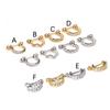 Fashion Bone Women U Type Zircon Lady Dangle Earring Stud Earrings Jewelry Drop Earrings