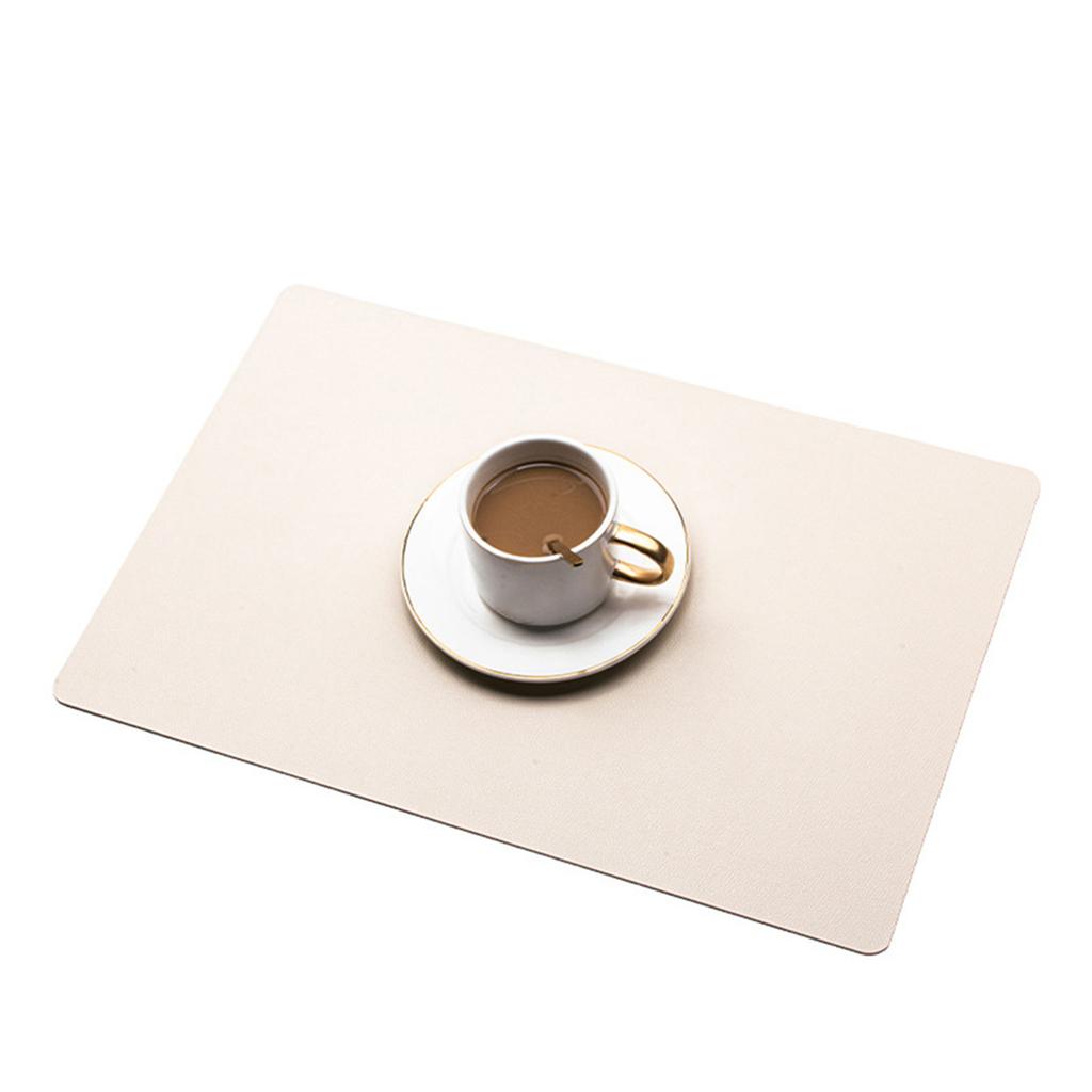 PU Leather Placemat Multipurpose Non-Slip Heat Resistant Table Mat For Home