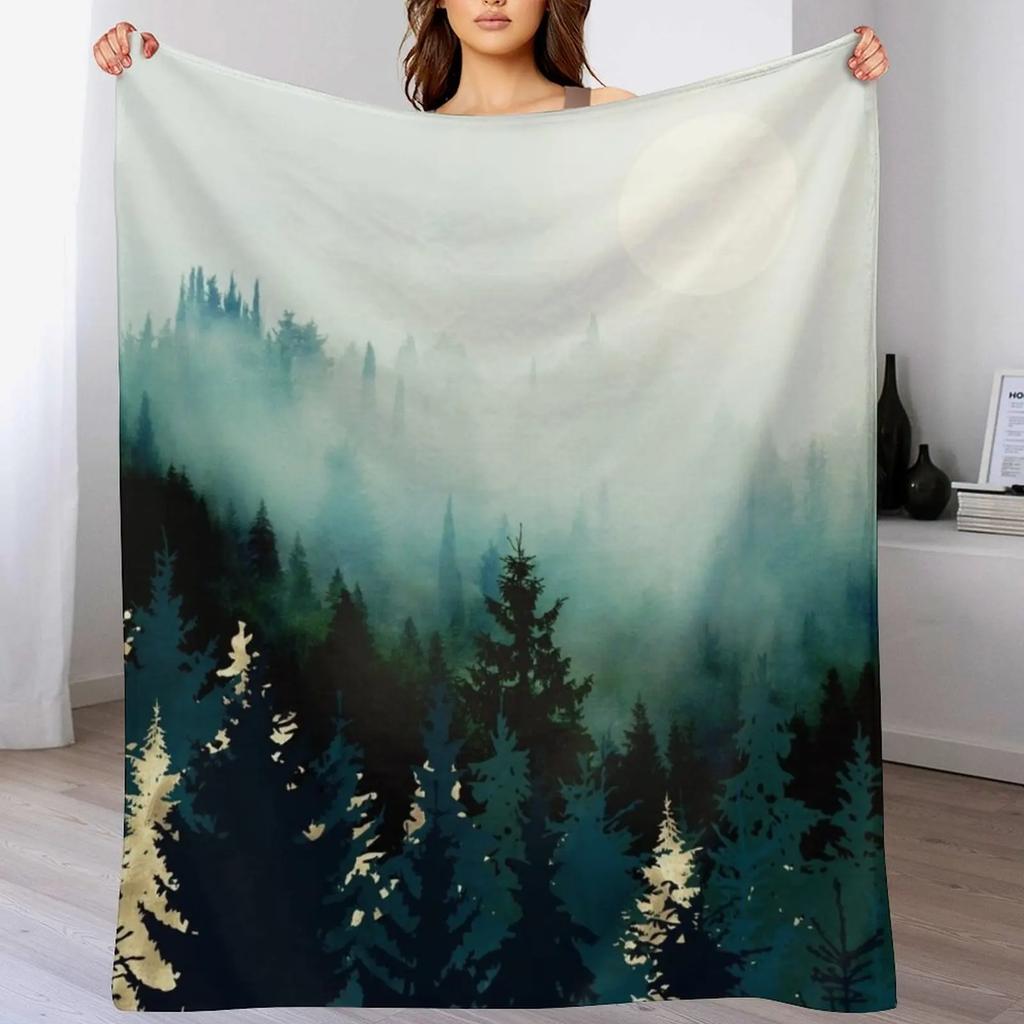 Waldglanz Kuscheldecke Wiederverwendbar Langlebig Weiche Decke für Alle Jahreszeiten