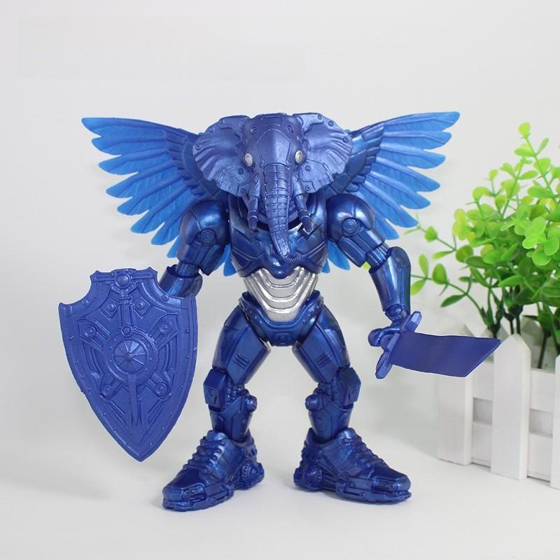 Mountain Sea Classic Creature Pvc Model With Weapons For Collectors And Fans Elephant
