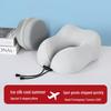 Ice Silk Memory Foam Travel Neck Pillow - U-Shape for Airplane, Car, and Cervical Support