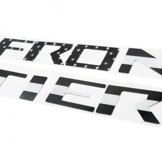 Tailgate Emblem For Frontier -2025 3D Letter Acrylic Adhesive Decal Sticker