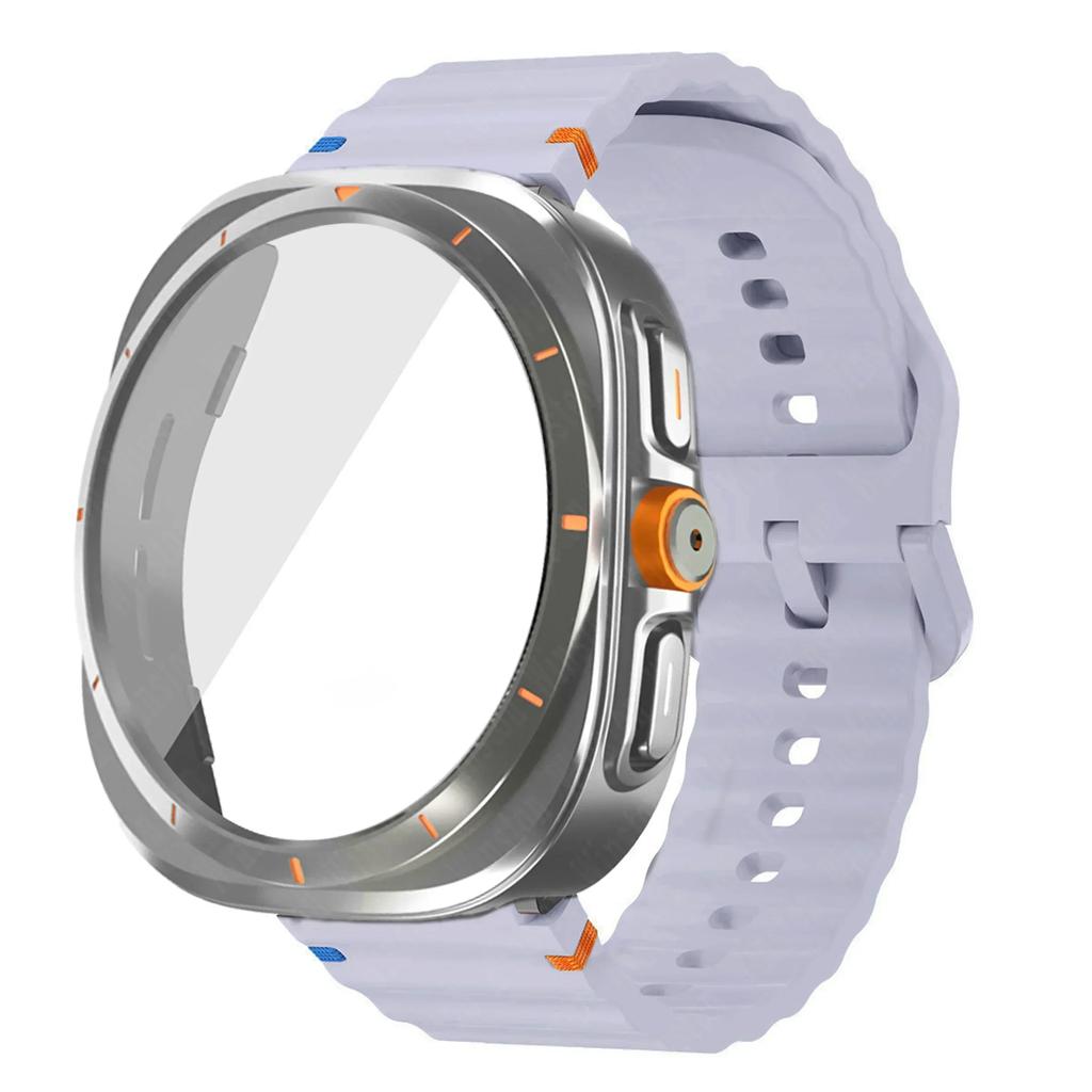 Change To Ultra Case+Band for Samsung Galaxy Watch Ultra Upgrade To Galaxy Watch 7 6 40mm 44mm Tempered Glass Screen Protector