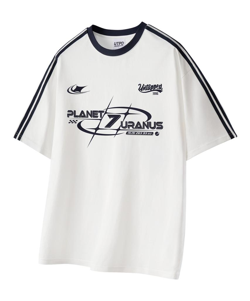 UNTAPPED STUDIO Uranus 7 Oversized Track Short Sleeve Color Block T-Shirt 3 Colors