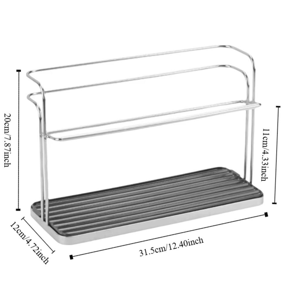 with Drain Tray Bottle Drying Rack Slanted Design Cup Organizer Cup Storage Rack  Kitchen Table