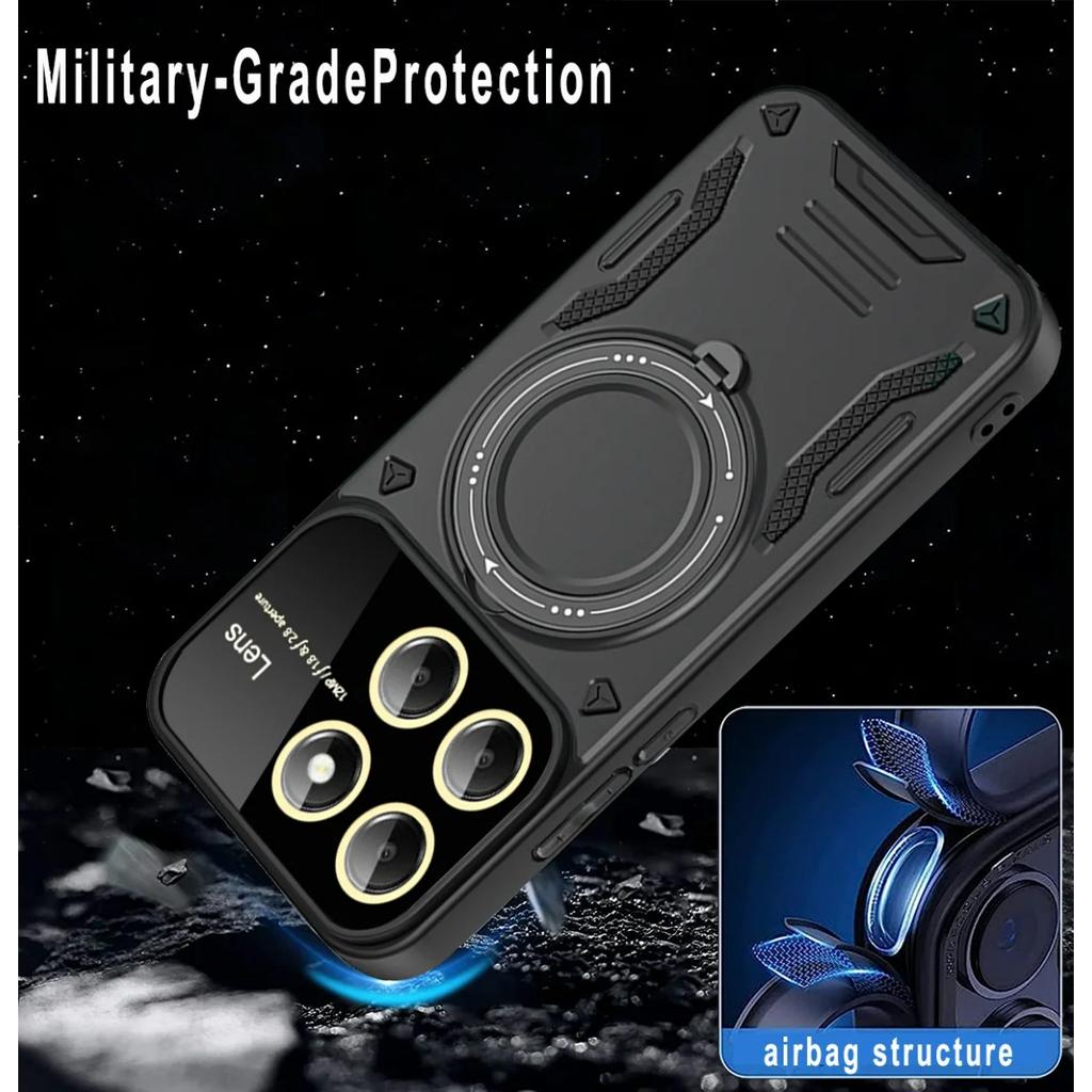 Armor Magsafe Wireless Charging Case For Xiaomi Mi 11T 12T 13T 14T Pro Mi 13 14 15 Pro Mi15 Ultra 5G Magnetic Ring Bracket Cover