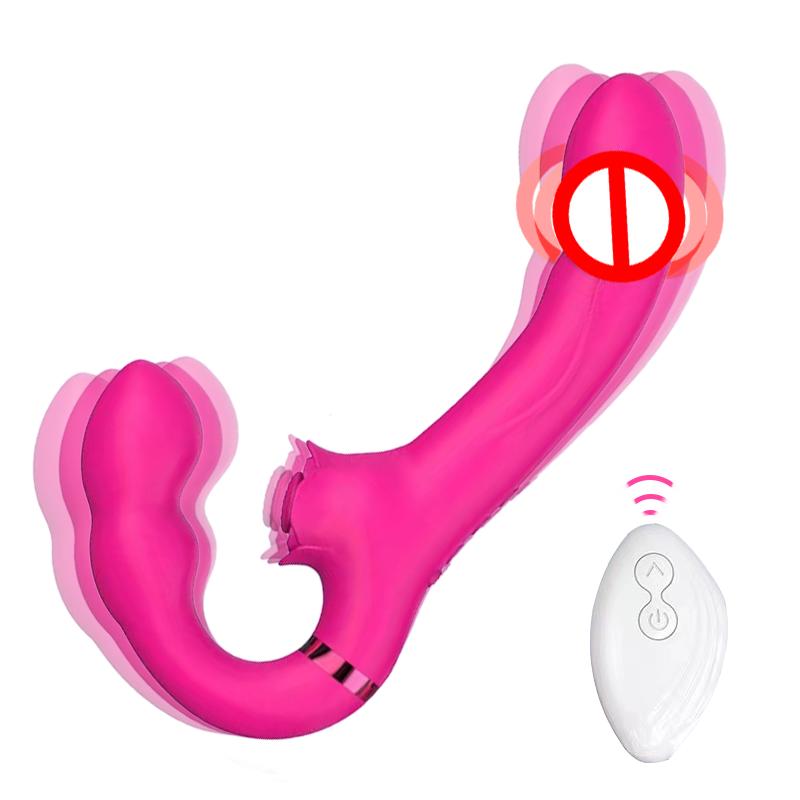 Double Head Resonance Vibrator Sharing Stimulation Clitoral Vaginal Massager Female wearable Masturbator Sex Toys For Women