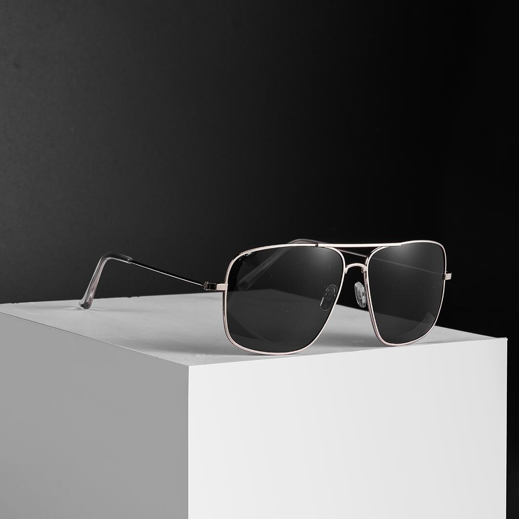 Ruiao new double bridge metal fashion glasses summer luxury classic aviator sunglasses gold film for men with case