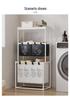 Brazilian Double-Layer Laundry Organizer: Multi-Functional Clothes Sorting Basket and Shelf.