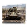 Camouflaged Tank In Field Printed Poster Customized Wall Art Retro Vintage Metal Tin Signs for Living Room Decorations House
