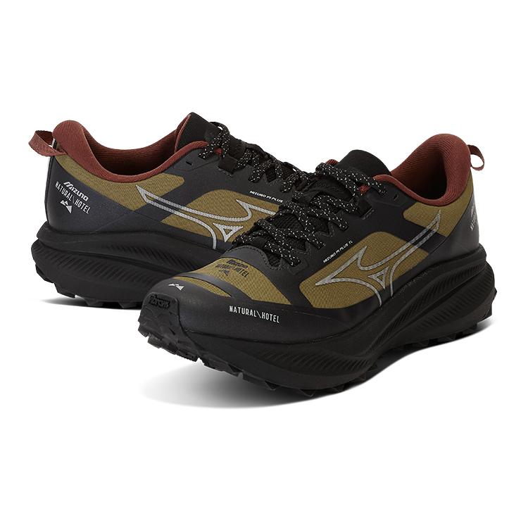 Mizuno Pi Plus PL Outdoor Shoes Unisex Low top Spray Black/Yellow Green Mizuno D1GH250801