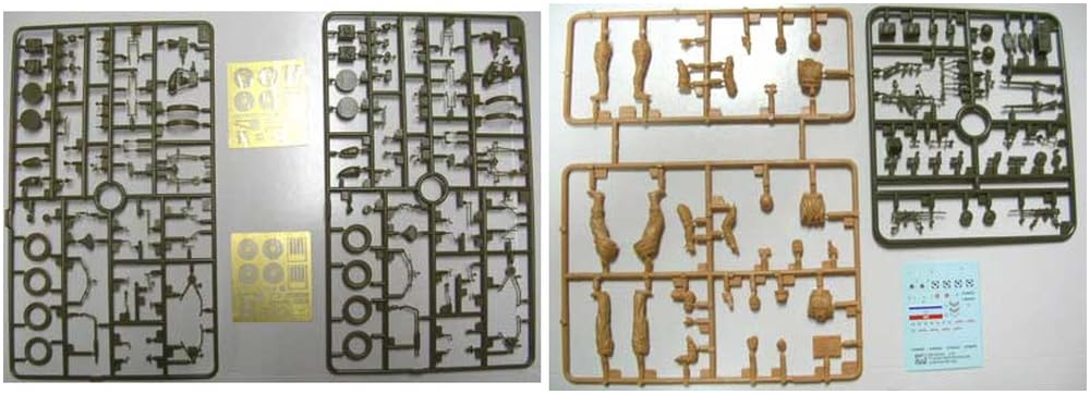 Bronco Model British Triumph Motorcycle 3HW Set of 3 British Soldiers and 2 Plastic Model CB35035 1/35 Type, Bikes,