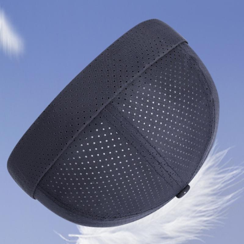 Lightweight Quick Dry Polyester Beanies With Adjustable Strap Casual Brimless Hat For Running Gym Daily Use