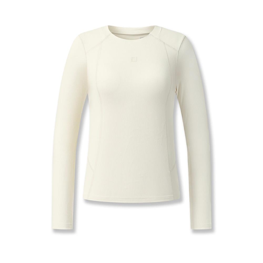 

Fila Фитнес Мода Минималистичный Спортивный Повседневный Универсальный Удобный Лонгслив Женские топы Белый A11W541215FIV S