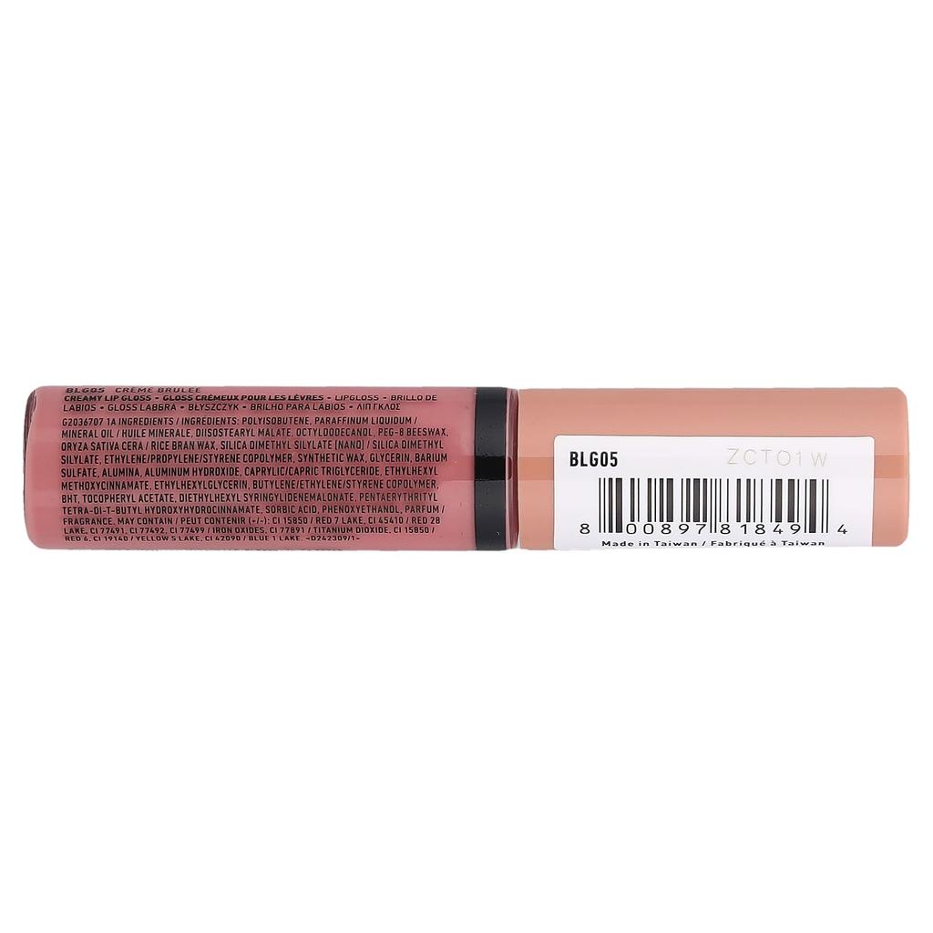 NYX Professional Makeup, Butter Gloss, Lip Gloss, 05 Crème Brûlée, 8ml (0.27fl oz)