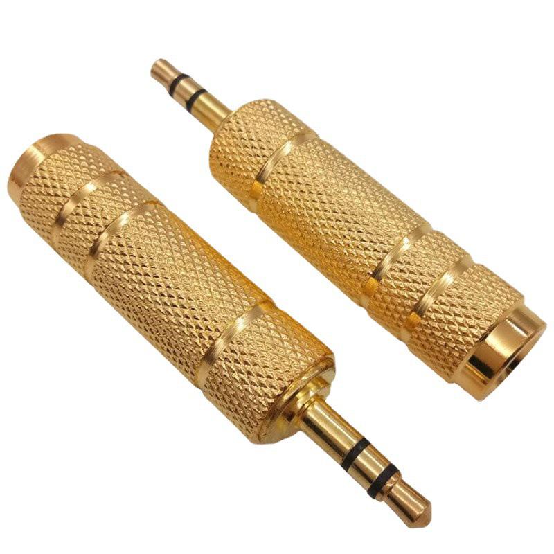 6.35mm To 3.5mm Audio Adapter for Microphone/Headphone