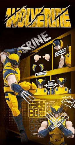 BLOKEES Doyusha Marvel Champion Class Series Wolverine Plastic Model, Approximately 134mm Tall